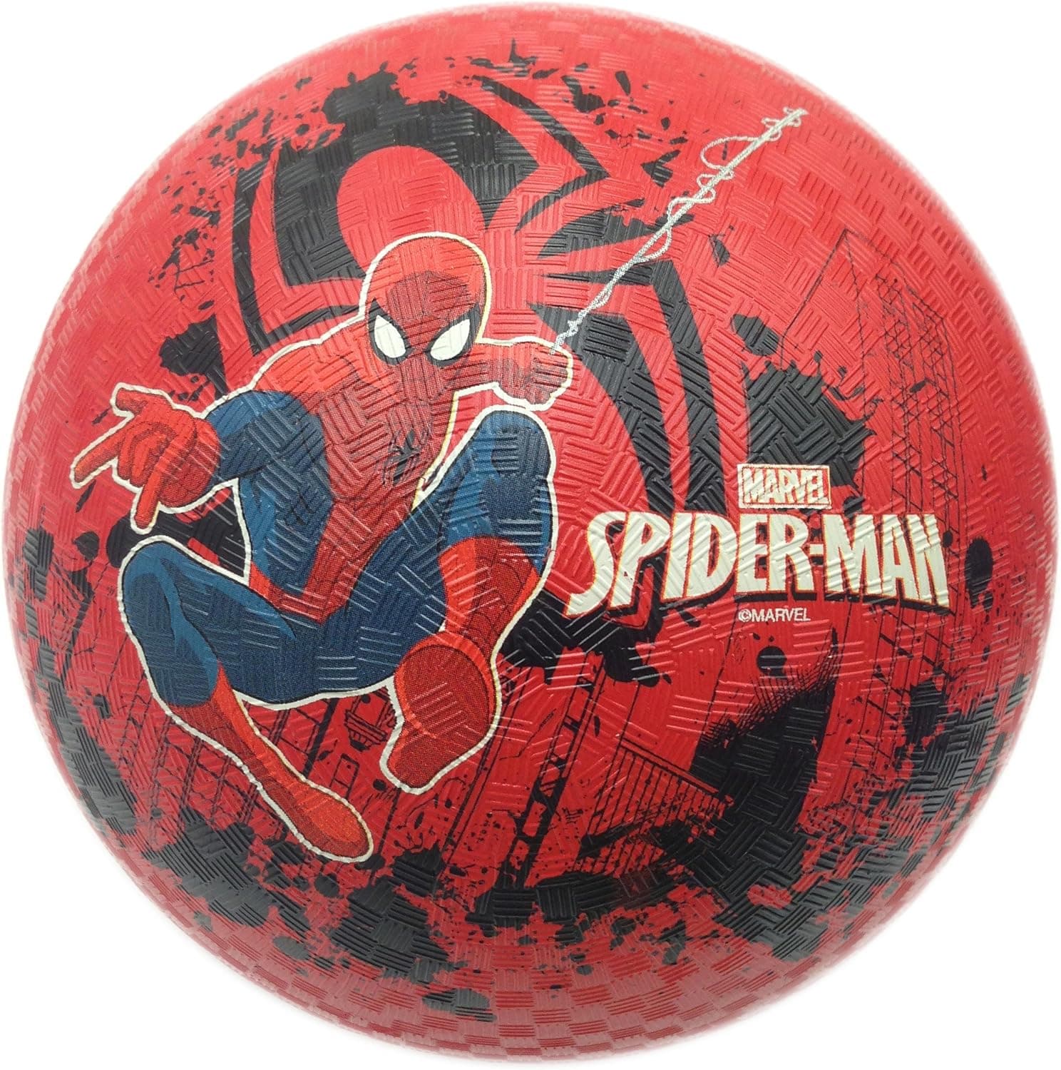 Marvel Spider-Man Playground Ball, 8.5", Red/Black/Blue