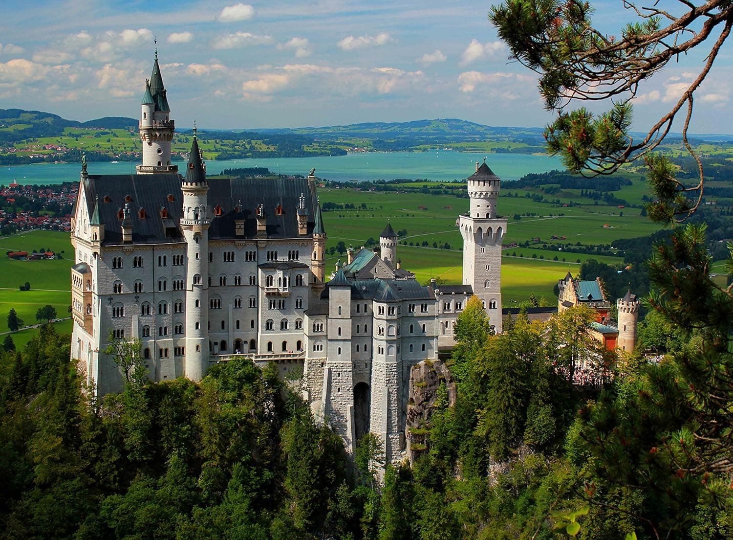 Adult Jigsaw Puzzle Neuschwanstein Fairy Tale Castle Germany 500-Pieces