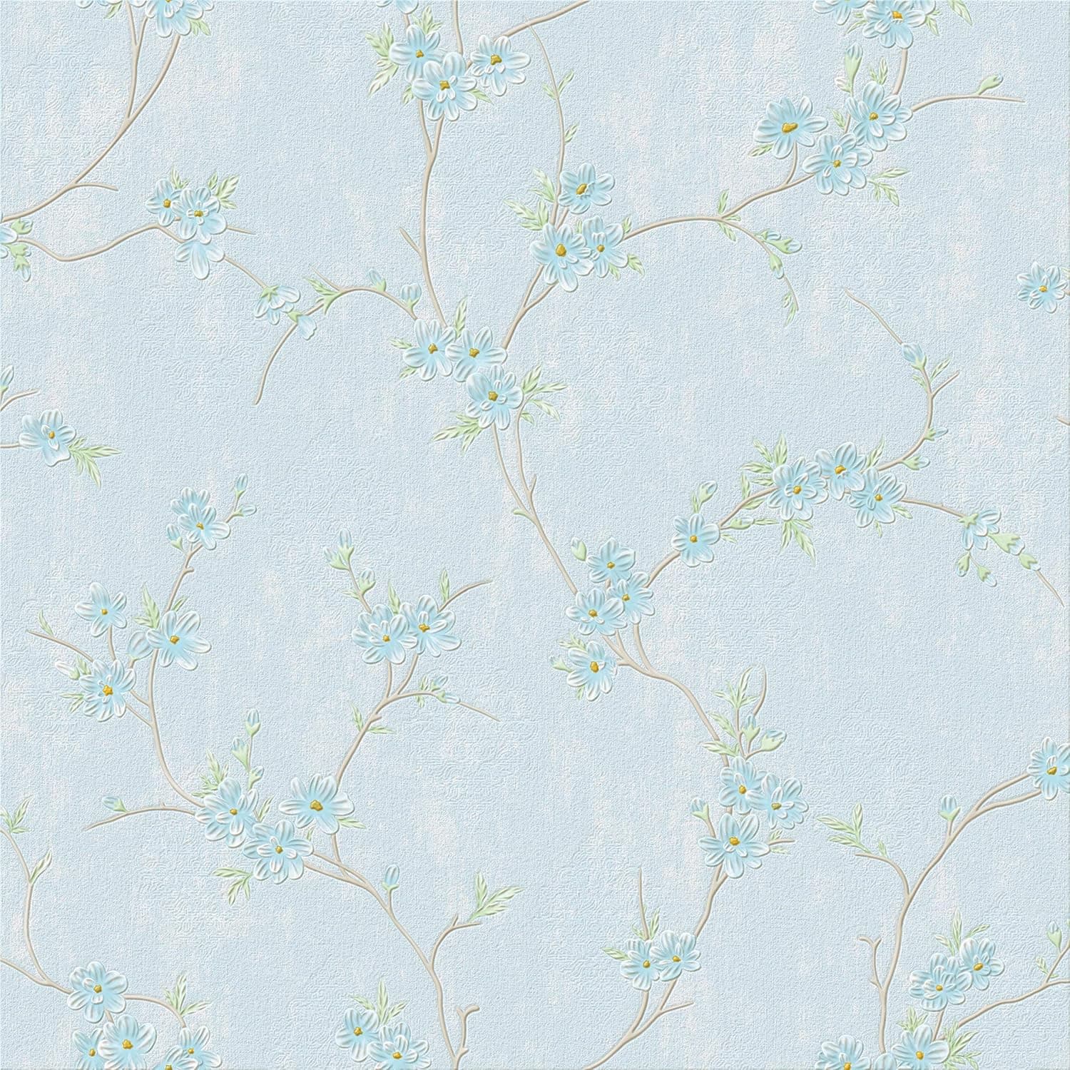 DIY Wallpapers Oversize for Home Rooms, Removable Floral Wall Stickers, Waterproof Natural Contact Paper, Cute Flower Wall Paper Covering for Girls Room, Hall, Bedroom, 20.87"X 393.7"