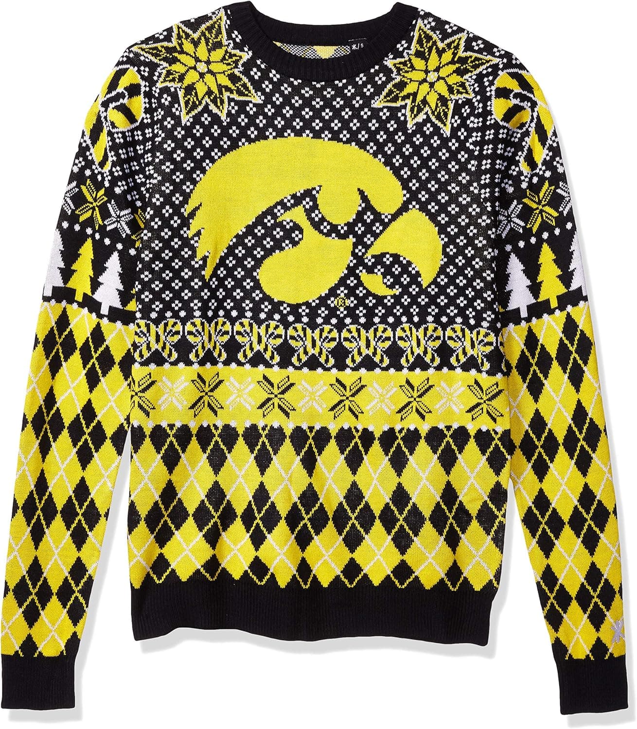 NCAA Iowa Hawkeyes Mens 2015 Smu Ugly Crewneck Sweater2015 Smu Ugly Crewneck Sweater, Team Color, Large