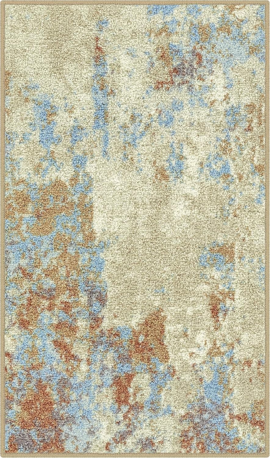 Maples Rugs Southwestern Stone Distressed Abstract Area Rugs Carpet for Living Room & Bedroom [Made in USA], 1 ft (8 in) x 2 ft (10 in), Multi