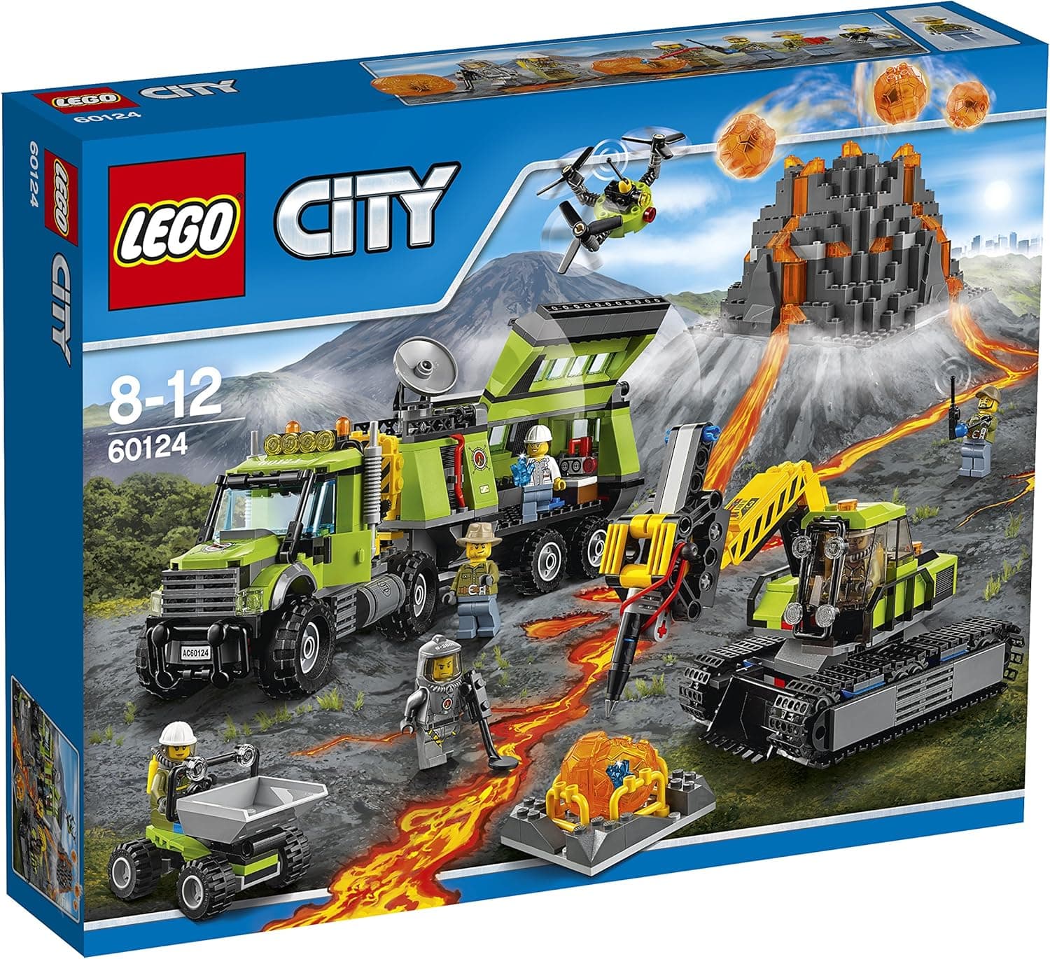 (European Version) Lego City 60124 - Volcano Exploration Base
