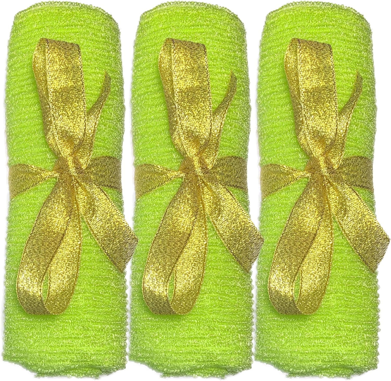 3 pcs/Set Long Home Sauna Spa Exfoliating Nylon Bath Cloth/Towel - Body Back Scrubber - Magic Shower Washcloth for Body - Shower Scrubber - Remove Dead Skin - Great for Skin Care in The Bath
