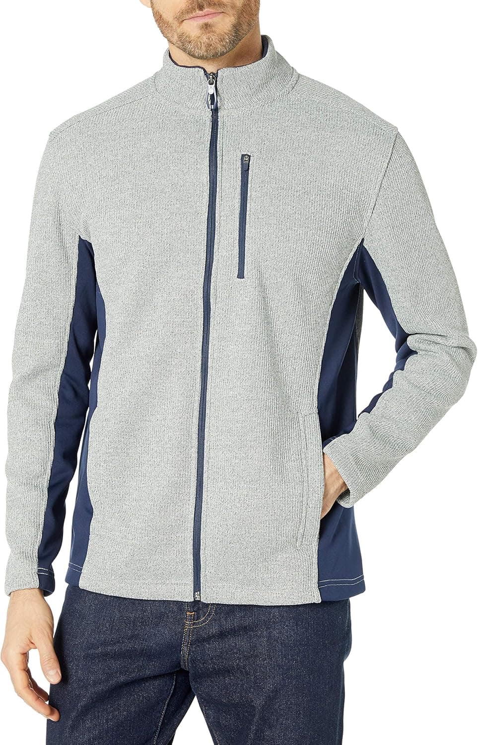 IZOD Men's Advantage Performance Full Zip Fleece Jacket