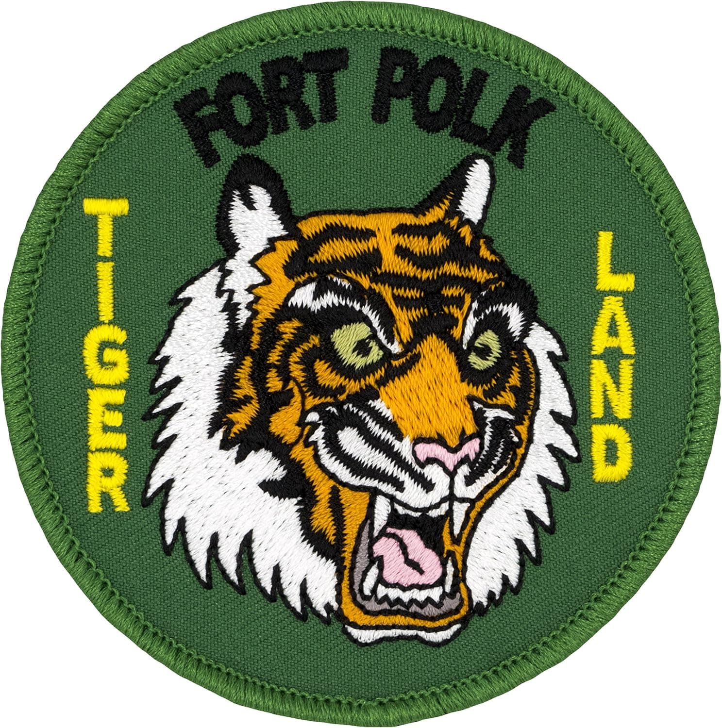 Tigerland - Fort Polk, Louisiana - Embroidered Patch 3" Round Embroidered Patch