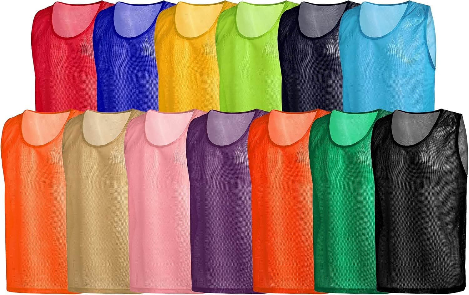 American Challenge Sports Scrimmage Training Vest Jersey,Pinnies for Kids, Youth and Adult Basketball, Soccer,Volleyball