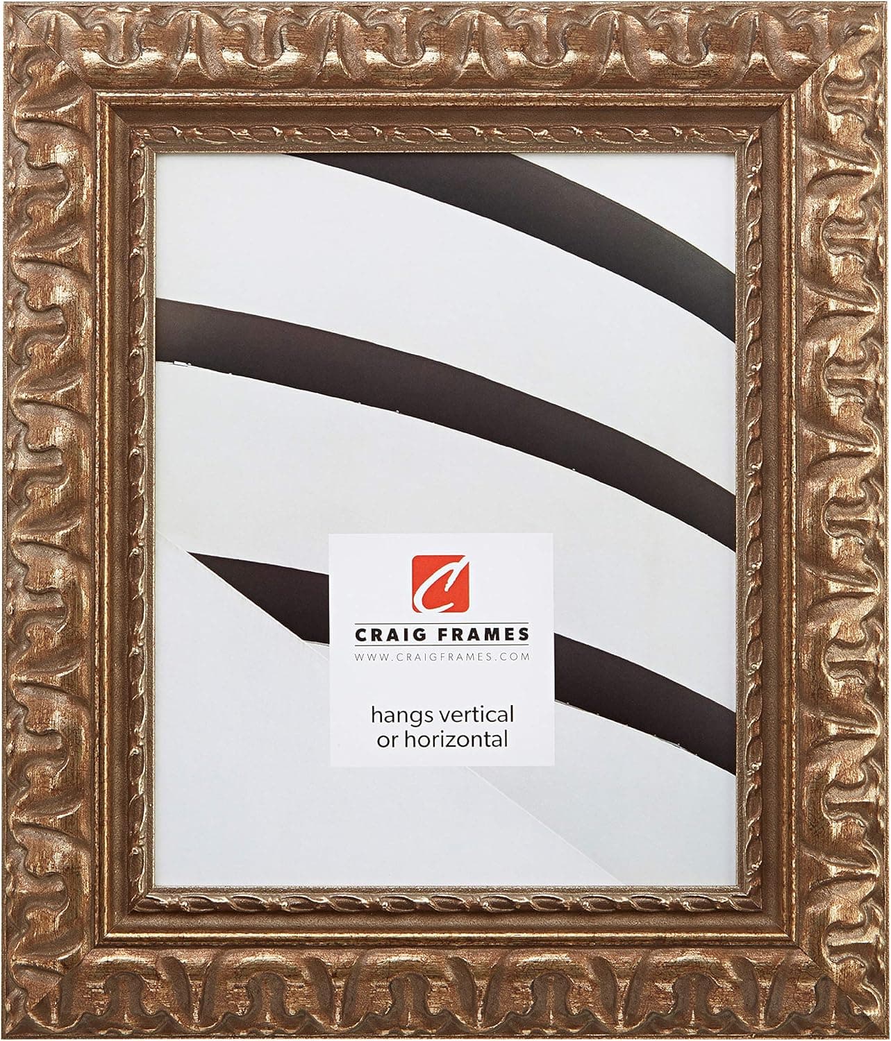 Craig Frames 21247906 10 by 13-Inch Picture Frame, Ornate Finish, 2.03-Inch Wide, Bronze and Gold