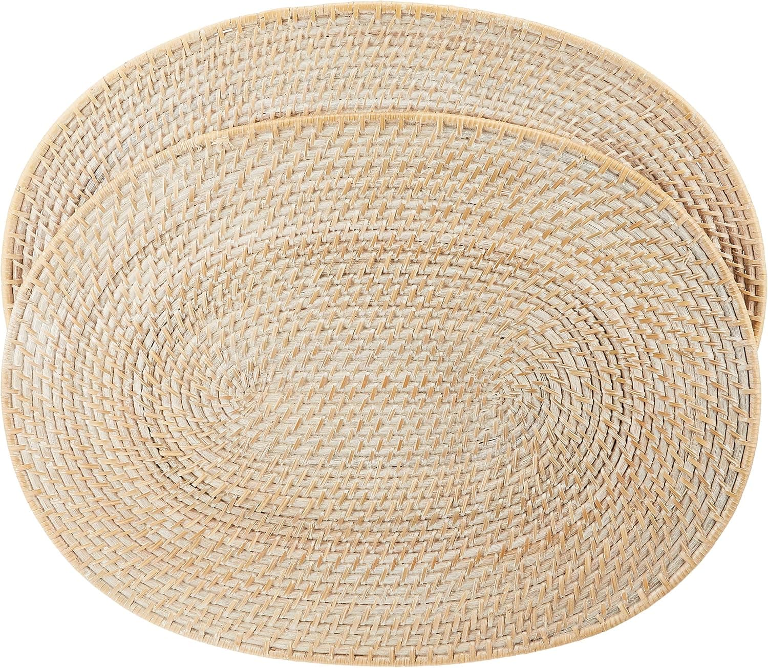 KOUBOO Laguna Table placemat, set of 2, Whitewash