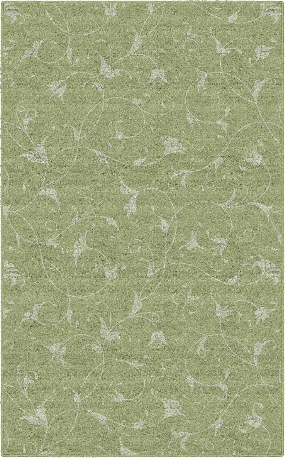 Brumlow Mills Caitlin Simple Home Indoor Floral Print Pattern Area Rug Perfect for Any Living Room Decor, Bedroom Carpet, Dining Room, Kitchen or Entryway Rug, 7'6" x 10', Green