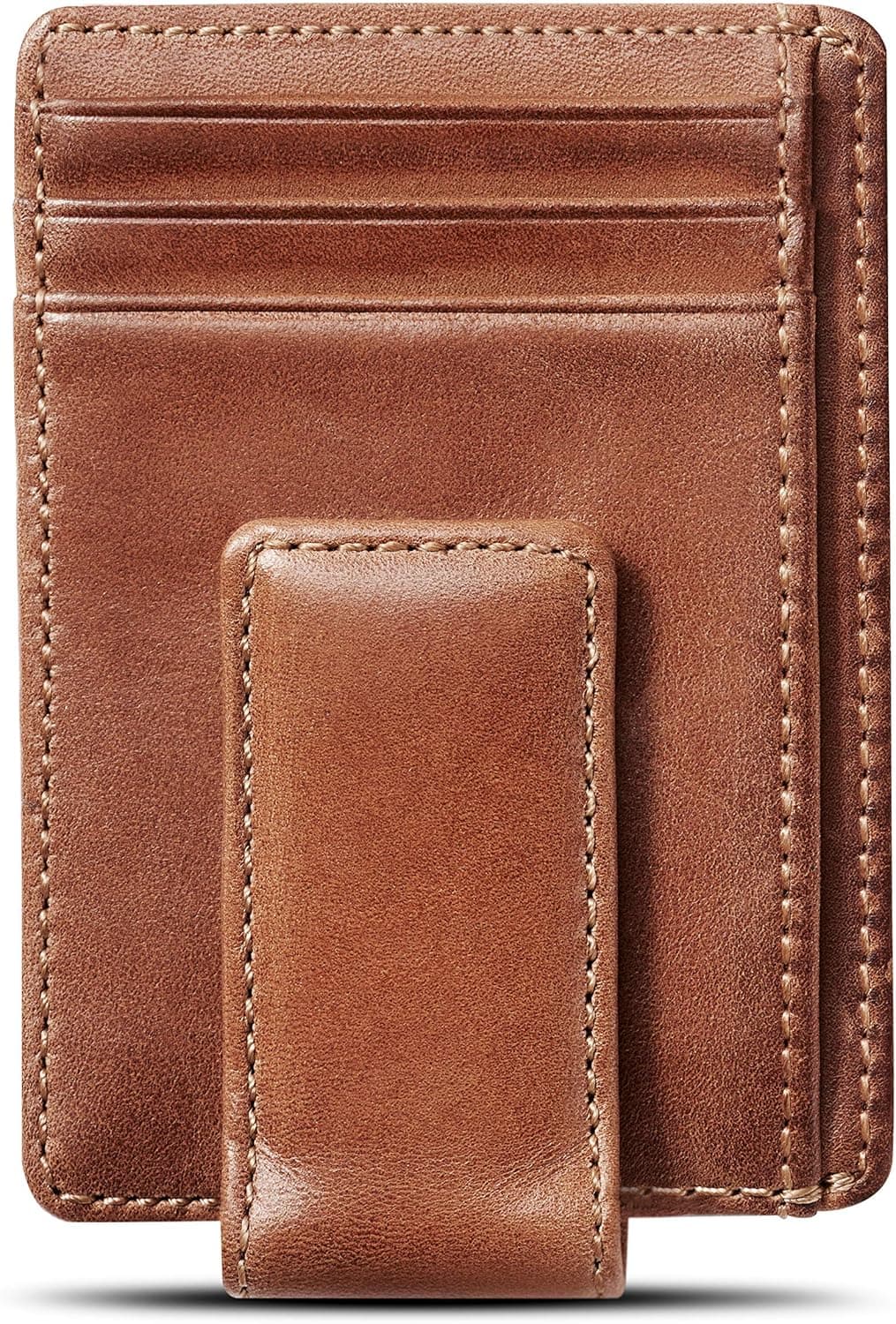 HoJ Co. CARRYALL Money Clip Wallet | Super Strong Magnetic Clip | Minimalist Card Case With Money Clip | Slim Front Pocket Wallet| Card Wallet