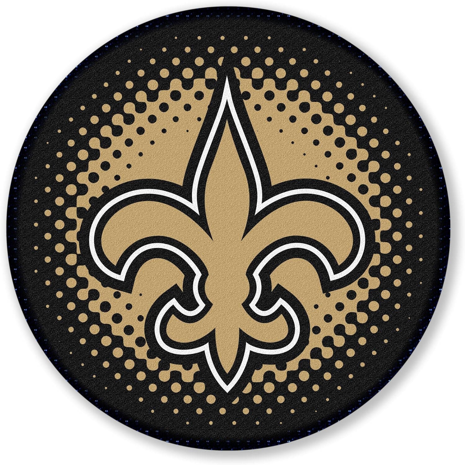 NFL New Orleans Saints 22.5-Inch Round Bath Rug
