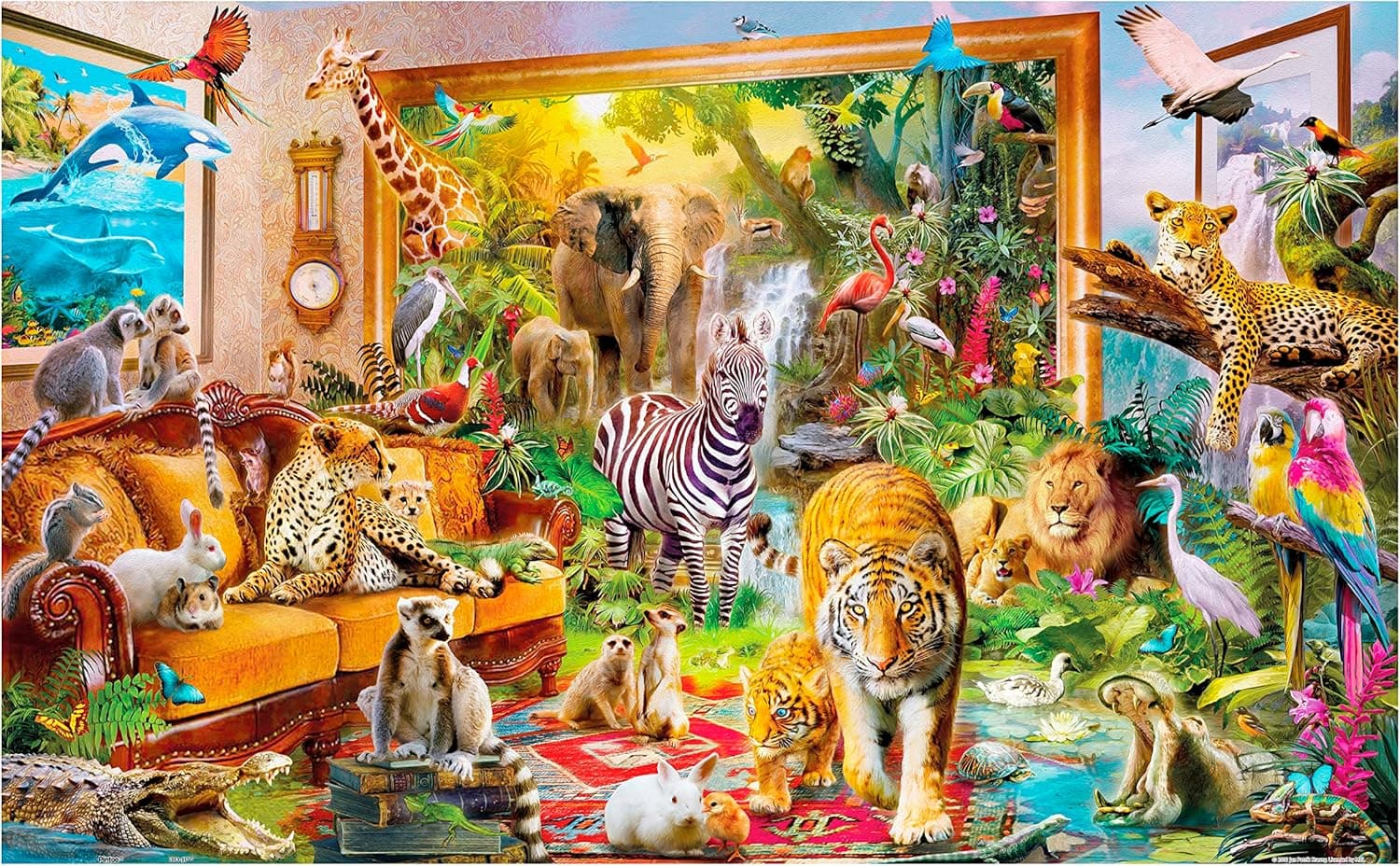 Pintoo Jigsaw Puzzles 1000 Piece for Adults - Jan Patrik Krasny - Coming to Room Beautiful Plastic Puzzle for Home Decor Zero Dust Easy Storage [H1800]
