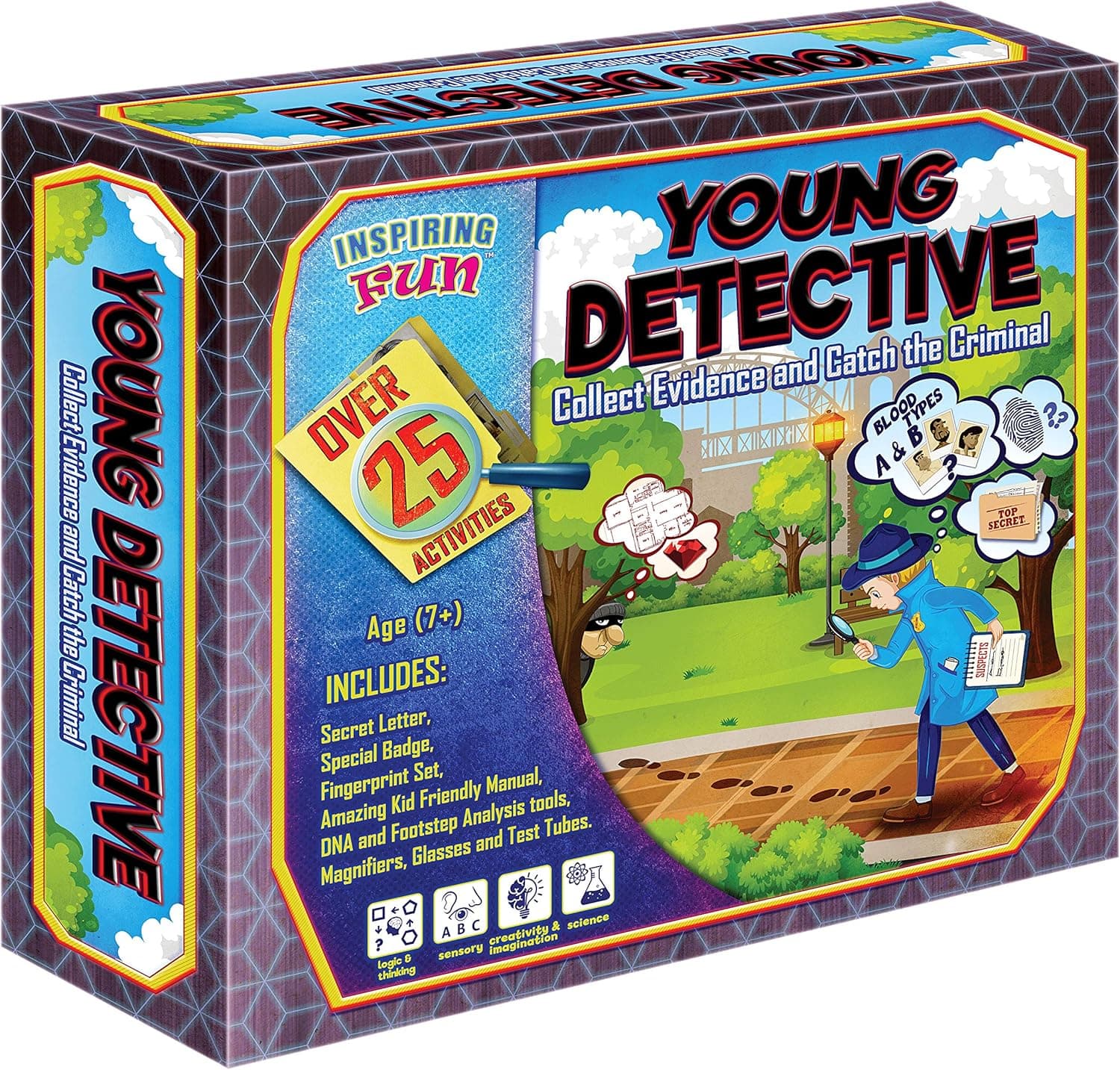 phaiser Inspiring Fun Young Detective Kit - Collect Evidence and Catch The Criminal Toolkit - Science Experiment Learning Set - Spy Kit - Perfect Present for Children Aged 7+