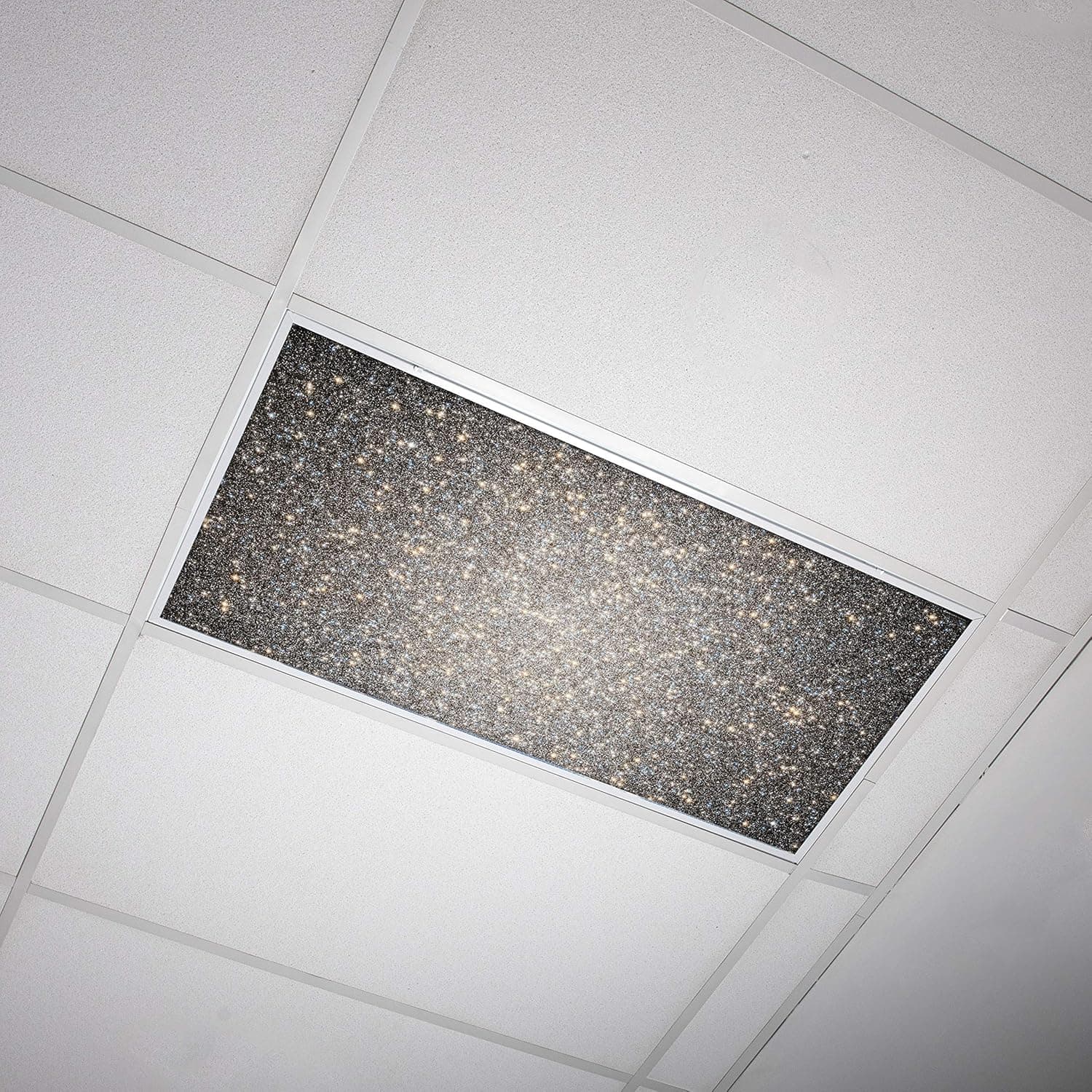 Octo Lights Fluorescent Light Decorative Covers for Classroom Ceiling Lights 2x4-22.38in X46.5in Improves Focus, Eliminates Headaches and Harsh Florescent Light,Relieves Headaches Astronomy 015-2 Pack