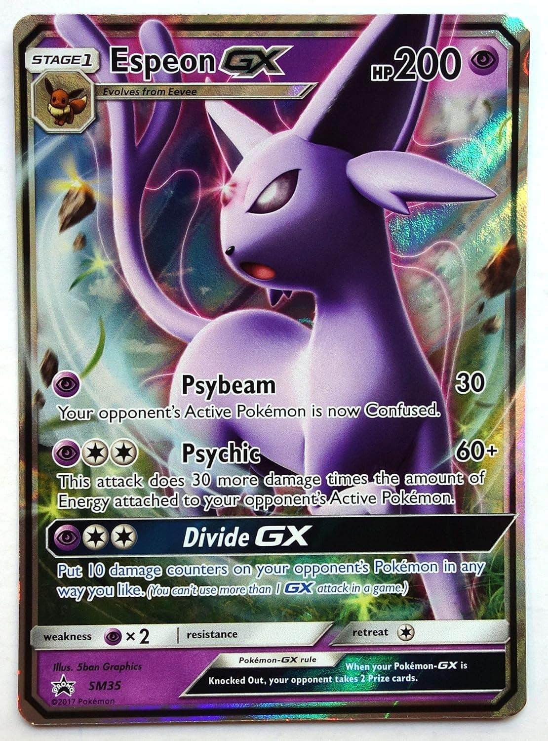 Pokemon, Espeon GX SM35, Promo, New , Mint