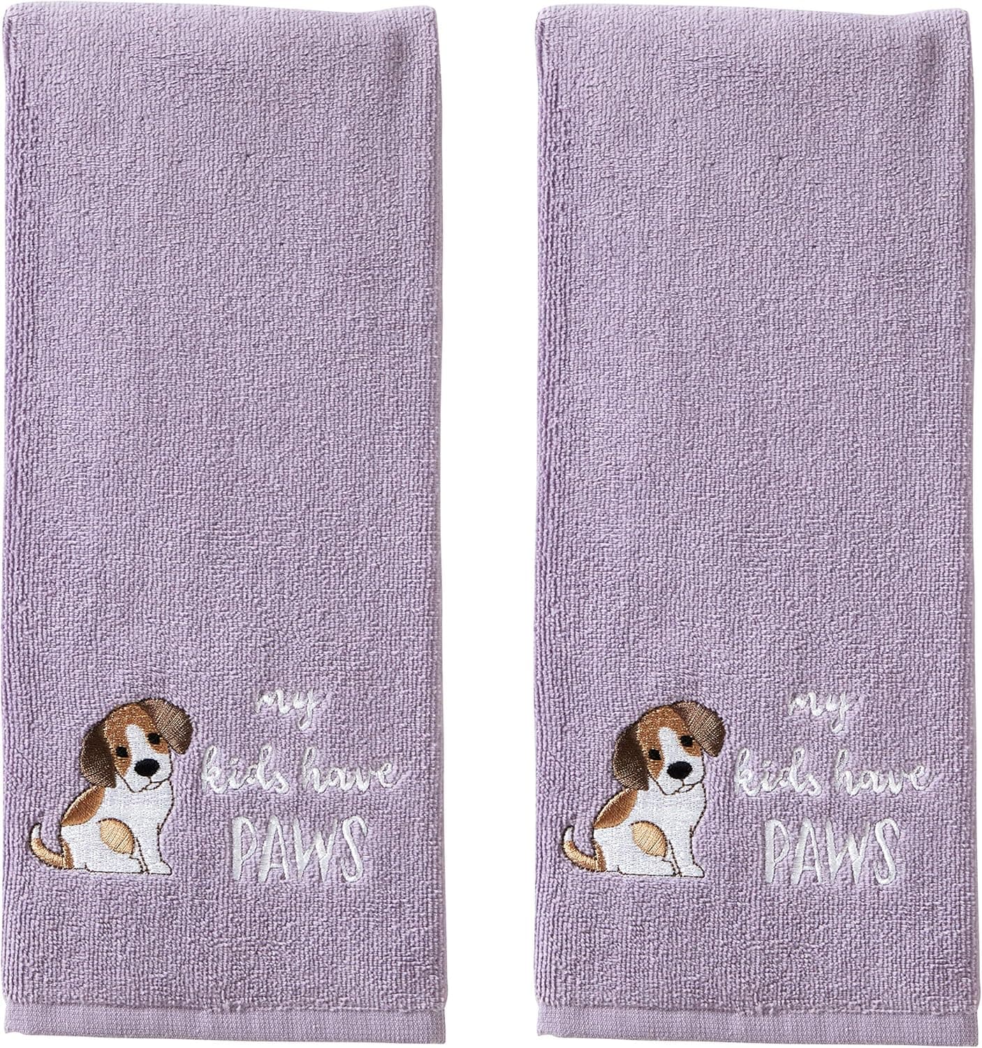 SKL HOME My Kids Hand Towel Set, 16x25, Purple