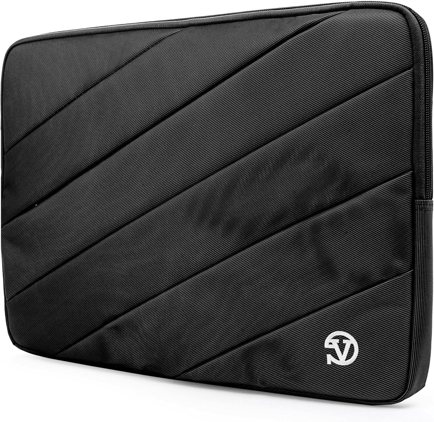 Onyx Black Protective Shock Absorbing 13.3 13 inch Laptop Sleeve Case Compatible with Inspiron, Dell Latitude, Education, ChromeBook Enterprise, Vostro, XPS