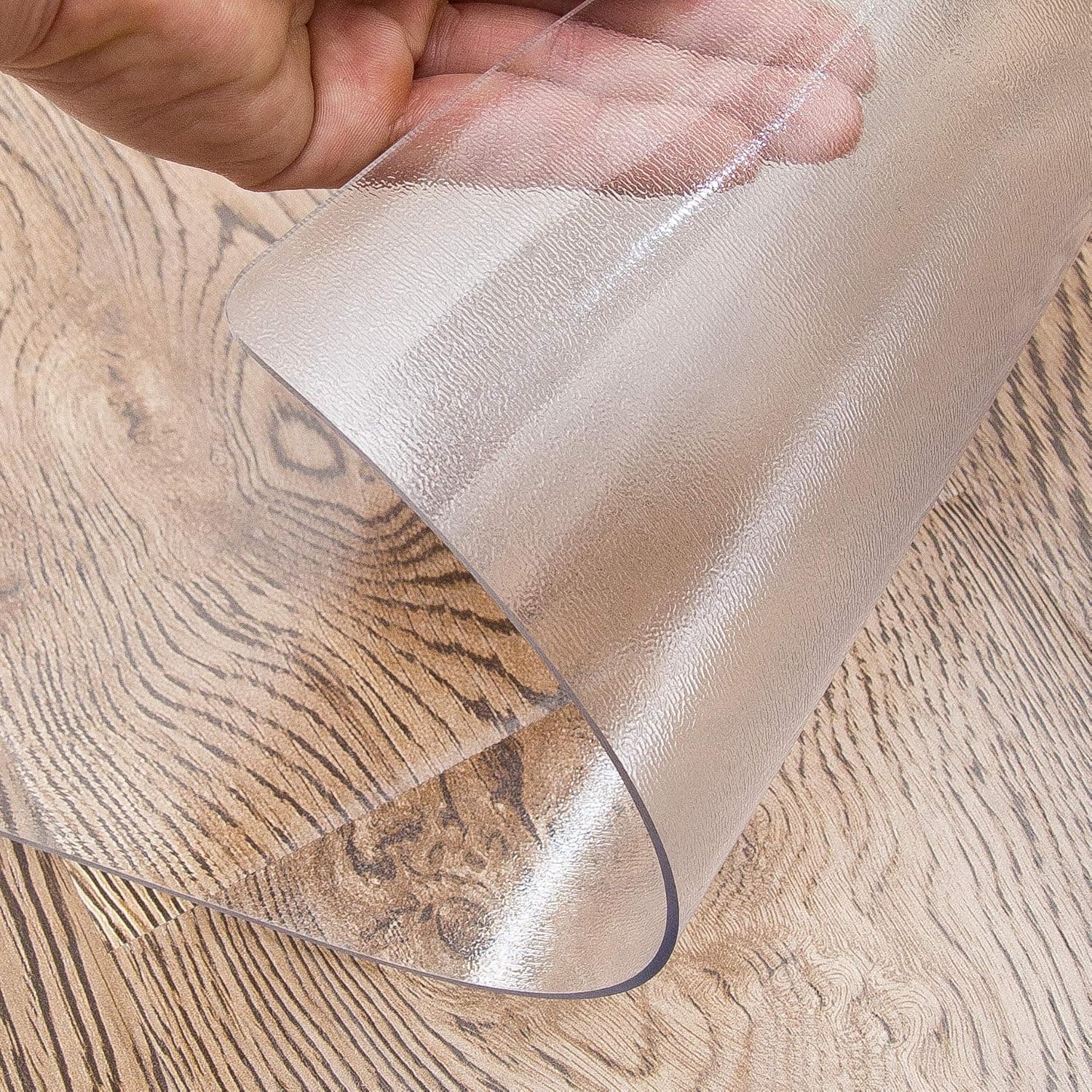 OstepDecor Upgraded Version 1.5mm Thick Frosted Table Protector, 84 x 24 Inch, No Plastic Smell Frosted Table Cover, Heavy Duty Table Top Cover Table Mat, Desk Cover Protector Frosted