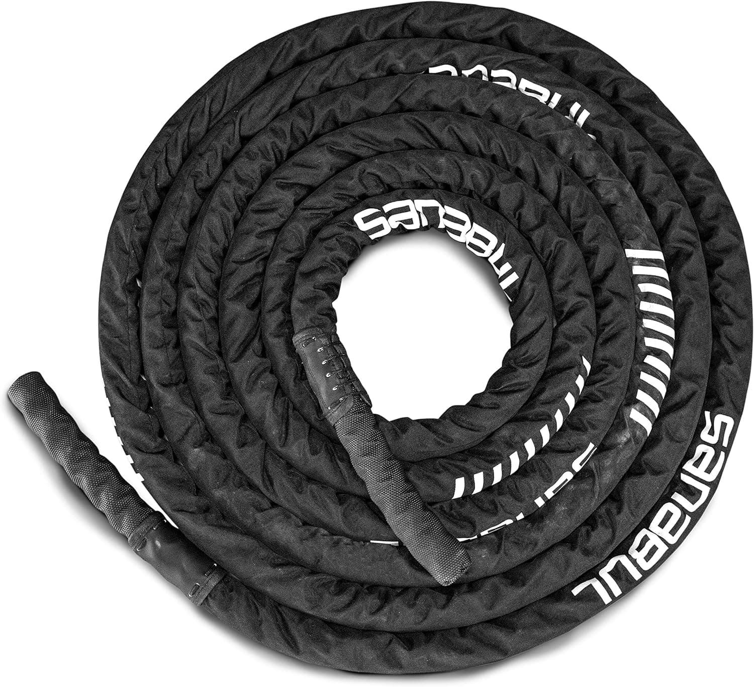 Sanabul Lab Series Combat Rope with Protective Sheath/Sleeve for Conditioning Workouts