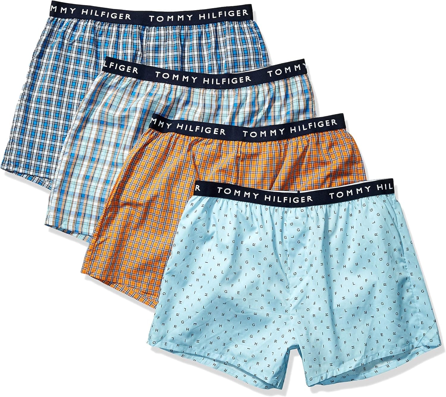 Tommy Hilfiger Men's 4 Pack Cotton Classics Woven Boxers