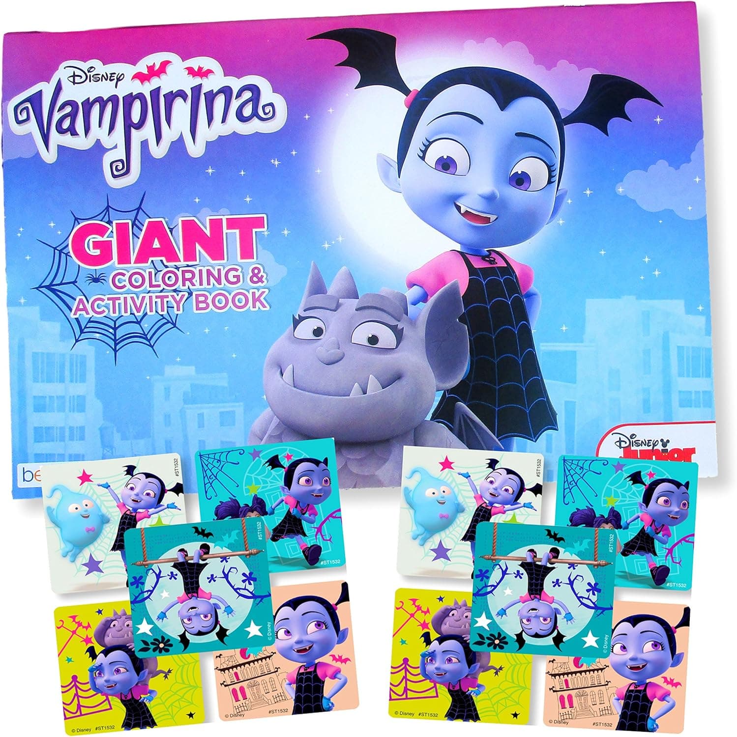 Disney Vampirina Coloring Book - Jumbo Poster Sized Coloring Book with Stickers