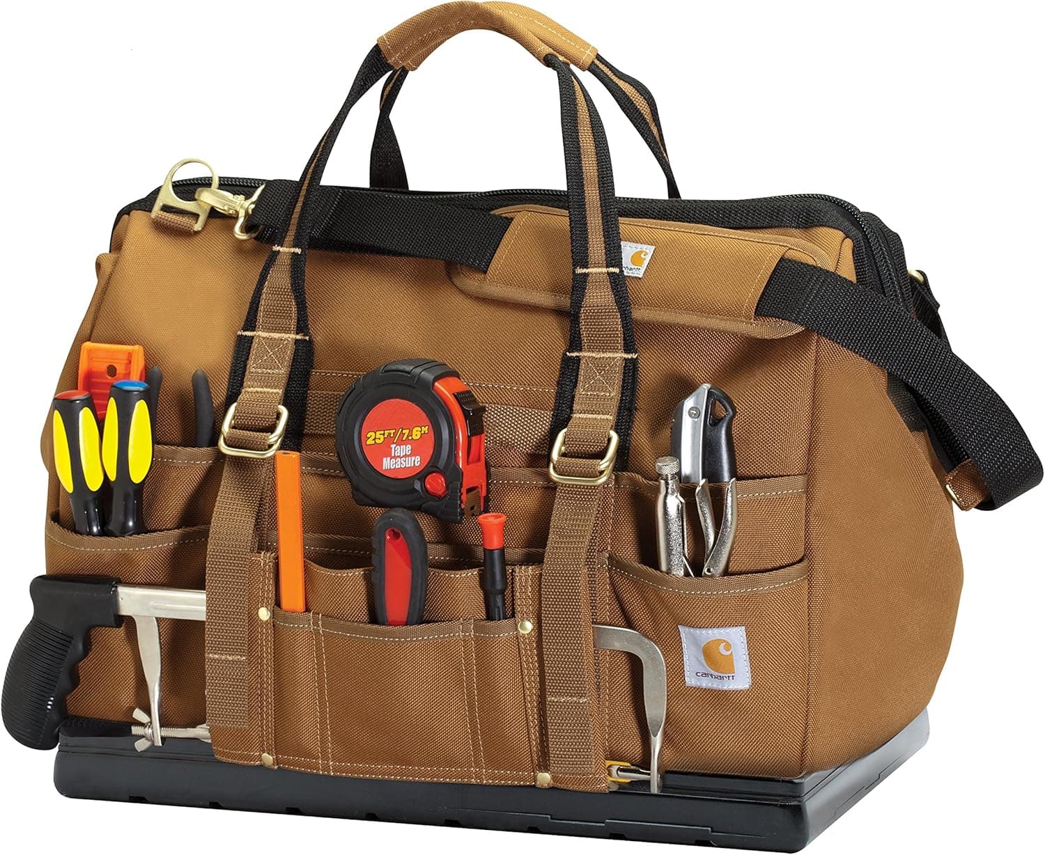 Carhartt Legacy Tool Bag (2015 Style) 18 inch Molded Base, Carhartt Brown