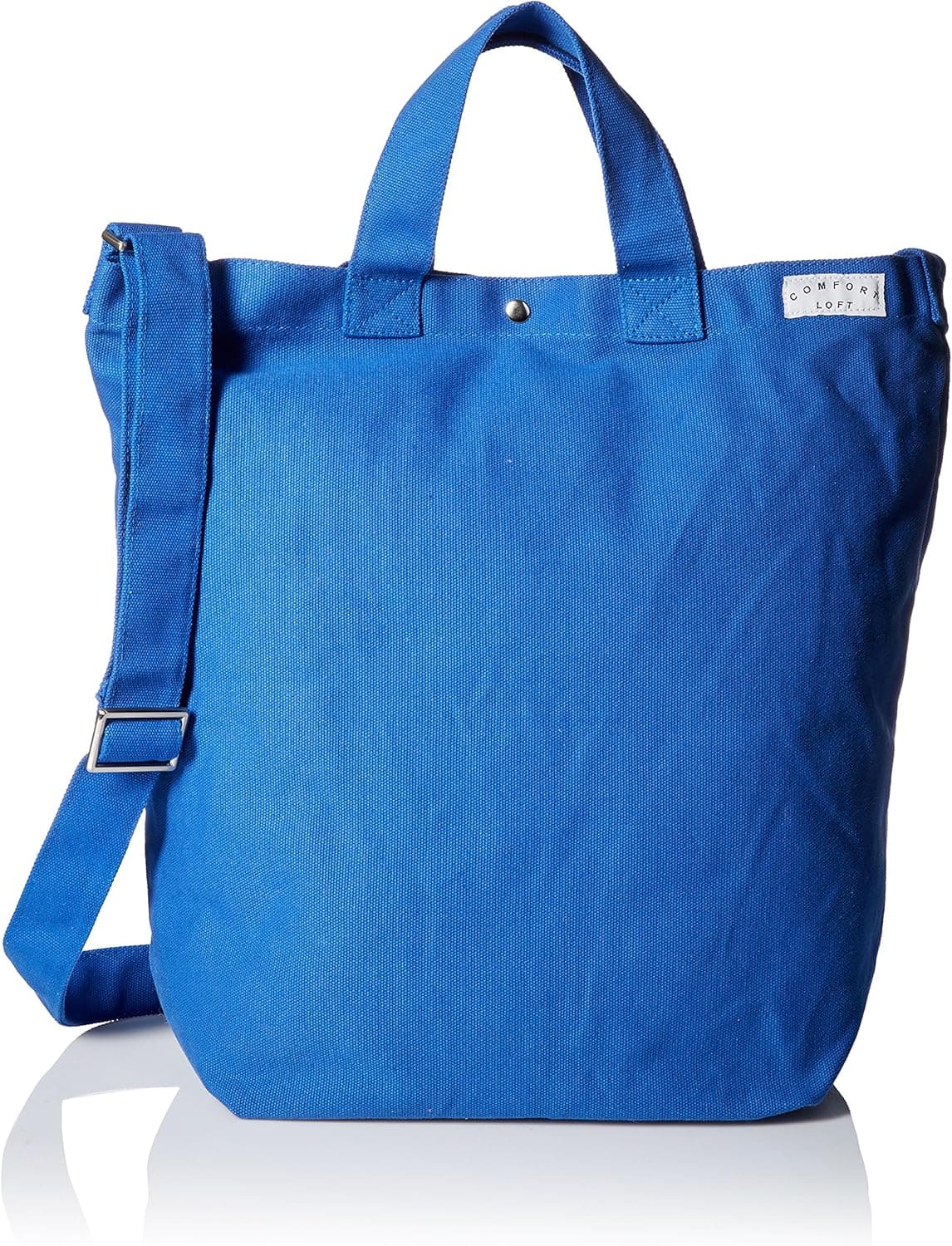 Comfort Loft Classic Urban Carry-All Canvas Messenger Tote Bag, Royal Blue