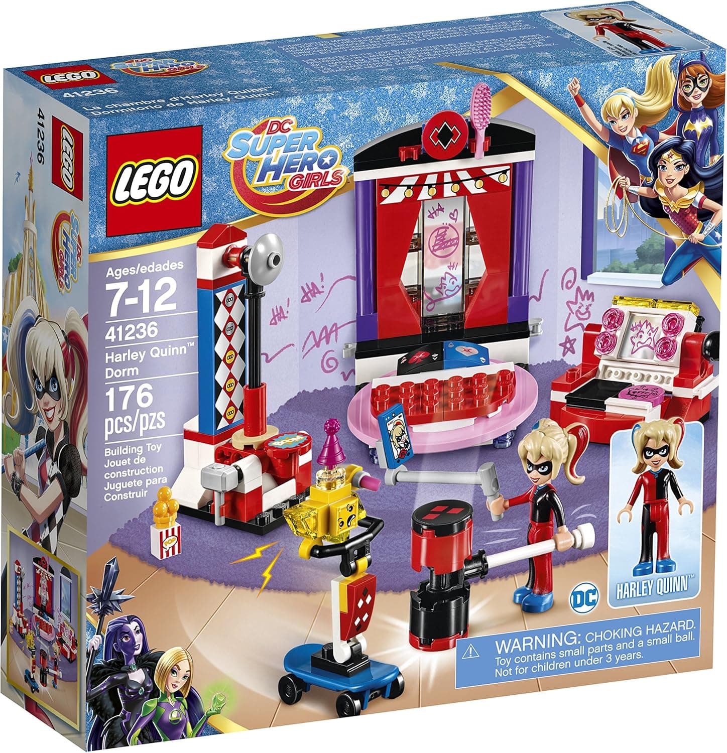 LEGO DC Super Hero Girls Harley Quinn Dorm 41236 Building Kit (176 Piece)