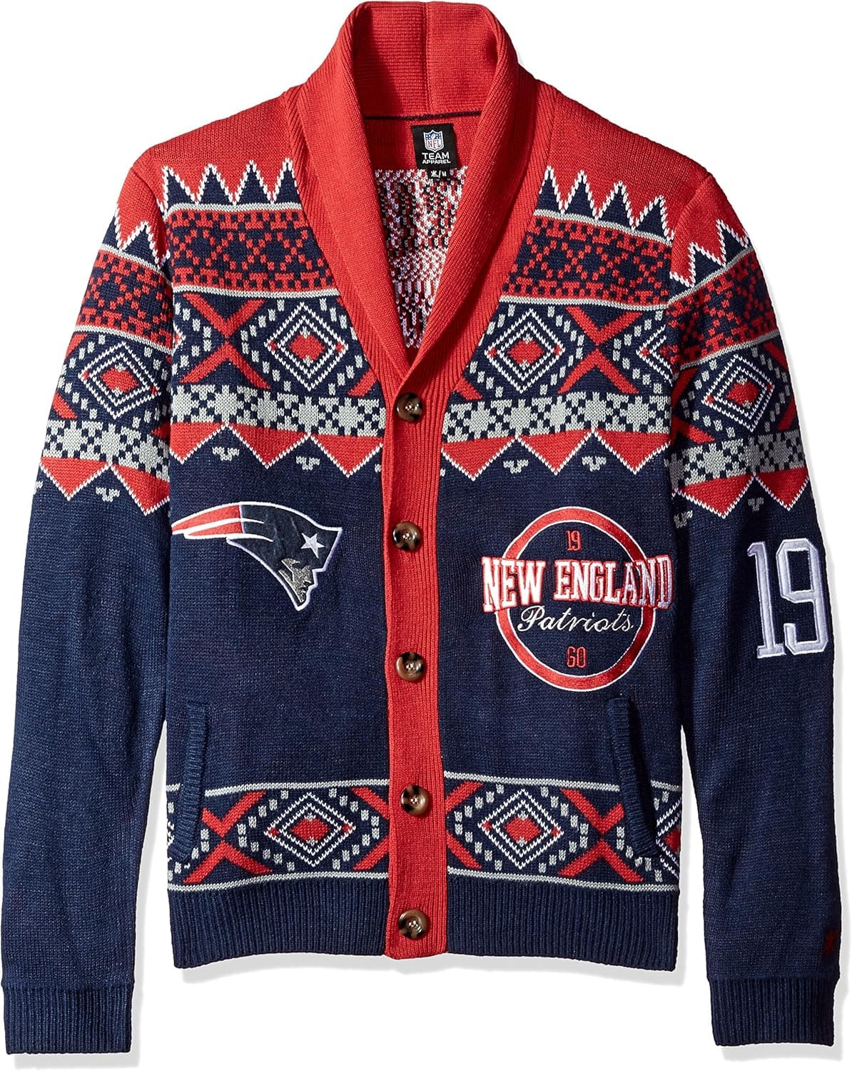 FOCO NFL Men's Cardigan