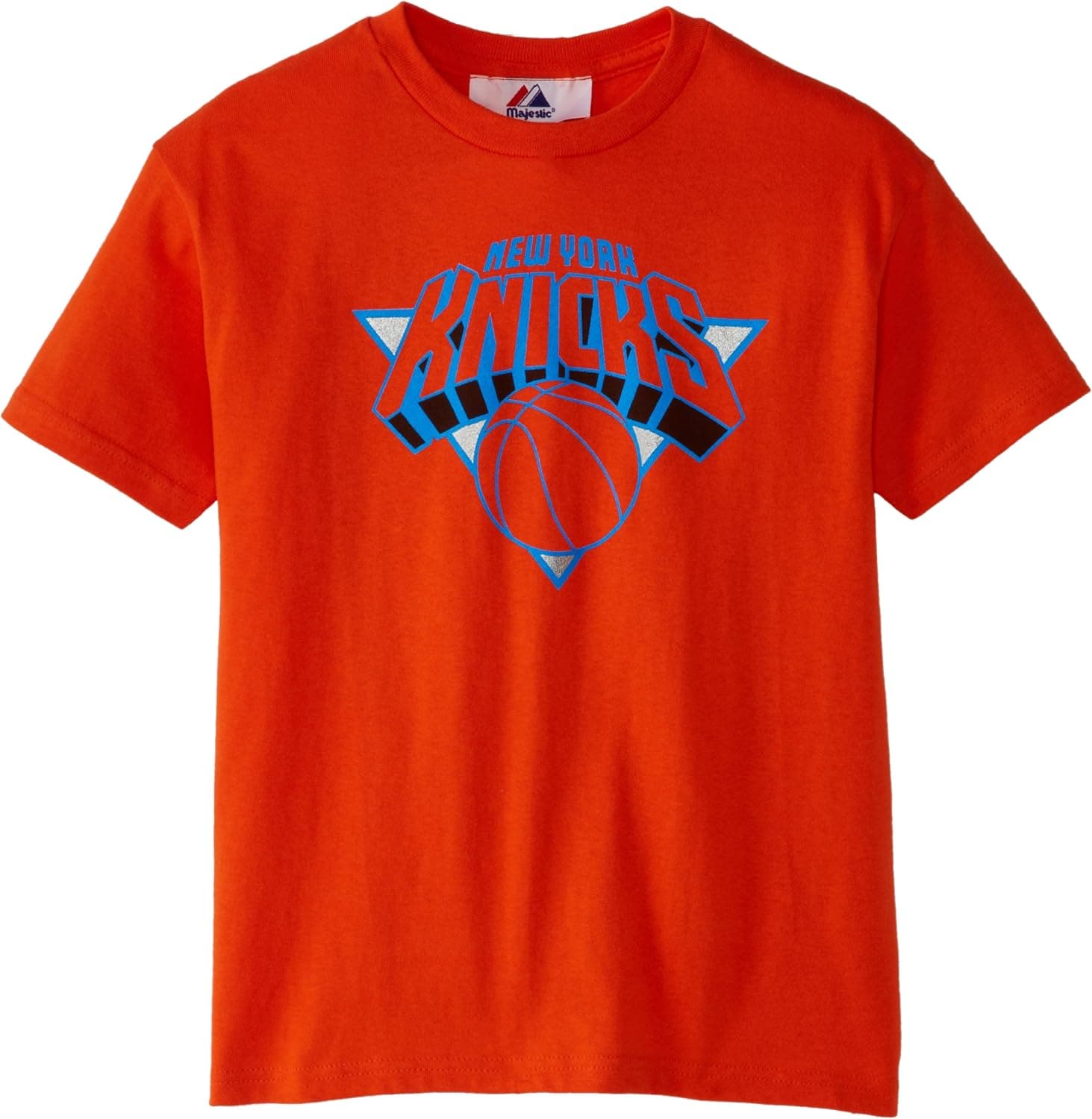 NBA Boys' New York Knicks Carmelo Anthony S/S Player Name And Number Tee (Orange, Large)