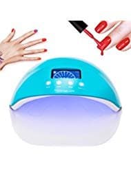 50W Nail Dryer Nail Lamp Professional Gel Polishes UV Light Dryer Curing Lamp for Fingernail and Toe Blue