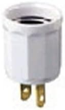 Leviton Lampholder Adapter Plug Wht