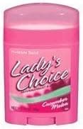 Ladys Choice Ultra Clear Anti-Perspirant Deodorant, Invisible Solid, Cucumber...