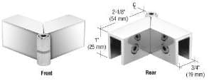 CRL Polished Chrome Adjustable "Sleeve Over" Glass Clamp