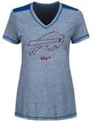 Majestic Buffalo Bills Women's NFL Bright Lights V-Neck Fashion Top