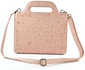 Case Star cute witch PU Leather Carrying Bag/Hand bag Style Case with Shoulder Strap, Case Star Cellphone Bag-Pink