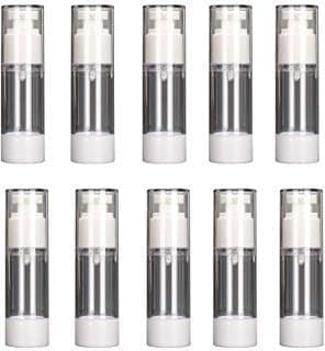 Lautechco 10pcs Transparent Empty Plastic Refillable Bottle