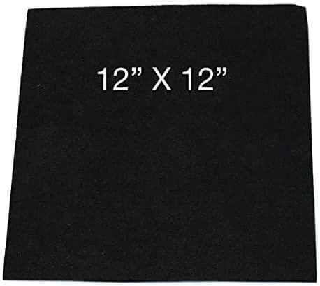 ALL PARTS ETC. Black Charcoal Vent Filter Material Anti-Odor. Multi Use Such as Air Purifiers, Vent Hoods, Aquariums & More. Cut to Fit 12"x 12". 1/8" Thick
