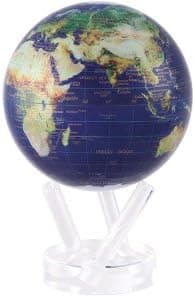 Mova 6" Satellite View with Gold Lettering Globe