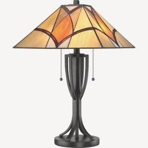 Quoizel TF1793TVA Tiffany Table Lamp, 15.5" x 15.5" x 24"