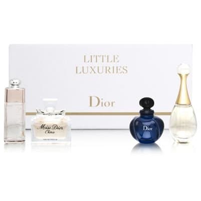 CHRISTIAN DIOR VARIETY by Christian Dior for Women 4-PC GIFT SET- ALL MINI EAU DE PARFUM 0.17 OZ JADORE & MIDNIGHT POISON & MISS DIOR CHERIE & DIOR ADDICT SHINE