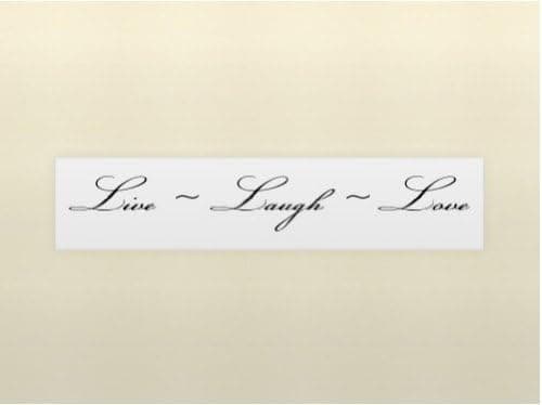 Wheeler3Designs Live Laugh Love Vinyl Wall Quotes Stickers Sayings Home Art Decor Decal