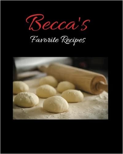 Becca's Recipe Book To Write In Your Own Recipes, Blank Recipe Book, Recipe Notebook, Recipe Journal, Blank Cook Book