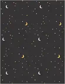 Night Sky-8.5X11 Notebook, White Paper, 120 Pages, College Ruled
