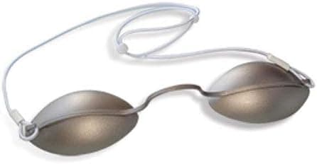 Laser Safety Eyewear - Fully Adjustable Stainless Steel Patient Eye-Cup Block Out Glasses With Adjustable Nosepiece.