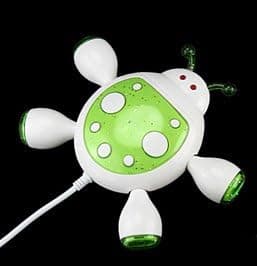 Green Ladybug 4 Ports USB HUB For Laptop Notebook Computer