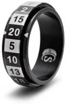 Critsuccess R20 Black Dice Ring (Size 12)
