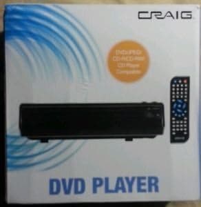 Craig DVD/Jpeg/CD-R/CD-RW/CD Compatible Player CVD505 BLACK