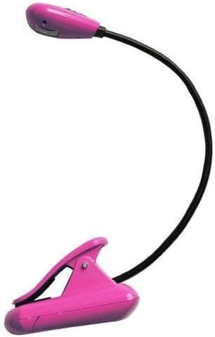 Multi Flex Clip On Gooseneck LED Book Light - Hot Pink