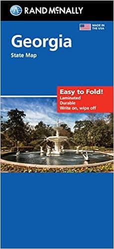 Rand McNally Easy To Fold: Georgia State Laminated Map